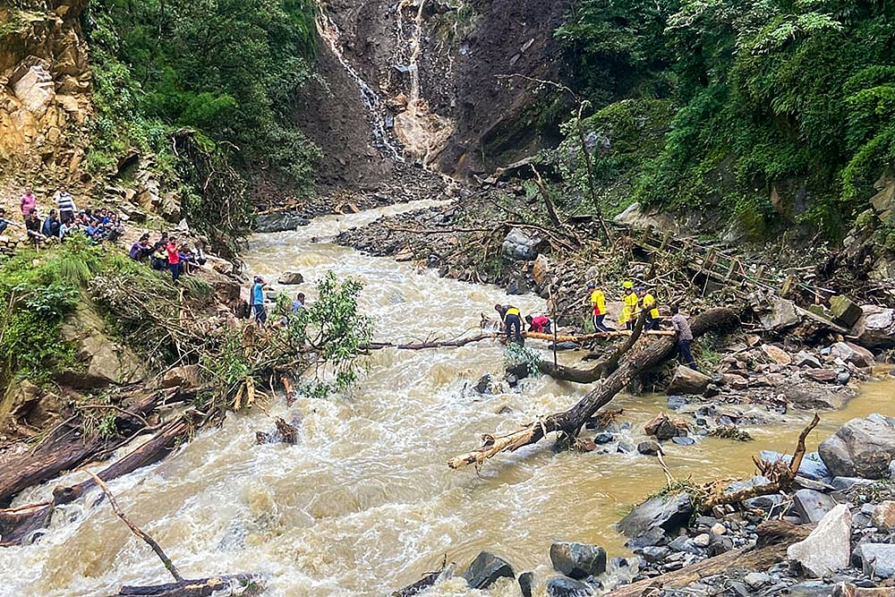| Photo: PTI : Weather: Cloudburst in Tehri